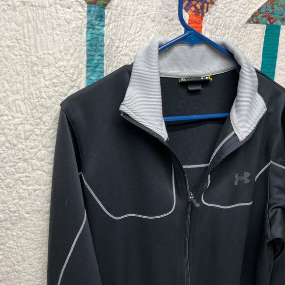 Under Armour Full Zip Jacket Size Medium Loose Fit - Picture 2 of 5